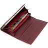 Бордовый женский кошелек из натуральной кожи с монетницей ST Leather 1767398 - 7