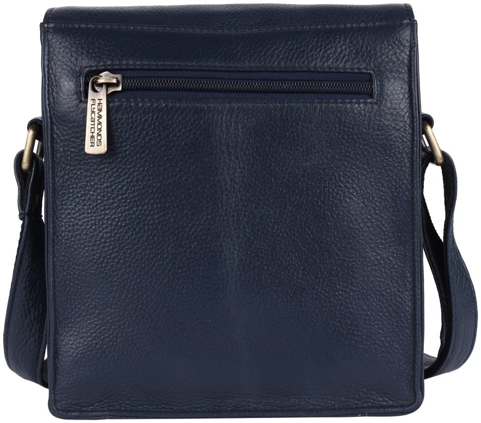 Повседневная мужская сумка планшет синего цвета с клапаном на магните Hammonds Flycatcher SB1159 107998 modnotak фото №2