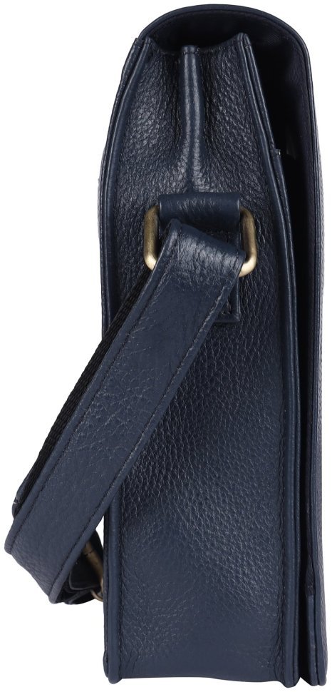 Повседневная мужская сумка планшет синего цвета с клапаном на магните Hammonds Flycatcher SB1159 107998 modnotak фото №5