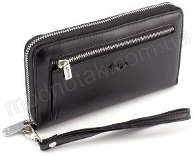 Кожаный кошелек-клатч из гладкой кожи KARYA (0705-1)