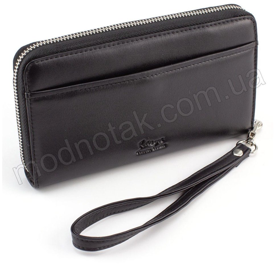 Кожаный кошелек-клатч из гладкой кожи KARYA (0705-1)