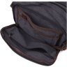 Мужская сумка-мессенджер из плотного текстиля в черном цвете Vintage 2422204 - 3