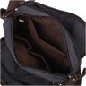 Мужская сумка-мессенджер из плотного текстиля в черном цвете Vintage 2422204 - 4