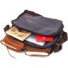 Чоловіча сумка-месенджер із щільного текстилю в чорному кольорі Vintage 2422204 - 6
