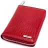 Шкіряний лаковий гаманець червоного кольору KARYA (1147-074) - 4