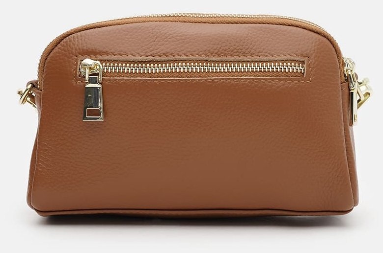 Повседневная женская сумка из натуральной кожи рыжего цвета Borsa Leather 108898 фото №3 Повседневная женская сумка из натуральной кожи рыжего цвета Borsa Leather 108898 modnotak фото №3