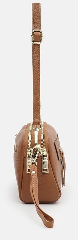 Повседневная женская сумка из натуральной кожи рыжего цвета Borsa Leather 108898 фото №4 Повседневная женская сумка из натуральной кожи рыжего цвета Borsa Leather 108898 modnotak фото №4