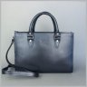 Женская кожаная сумка темно-синего цвета с короткими ручками BlankNote Fancy 78998 - 4