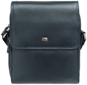 Шкіряна чоловіча сумка планшет із фактурної шкіри DESISAN 79698