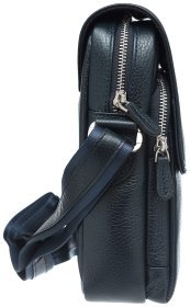 Шкіряна чоловіча сумка планшет із фактурної шкіри DESISAN 79698