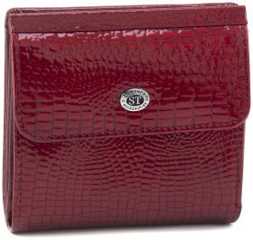 Червоний жіночий гаманець із лакової шкіри з монетницею ST Leather 70799
