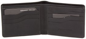Чоловічий гаманець з матової шкіри без монетниці Grande Pelle (13234)