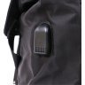 Чорний чоловічий туристичний рюкзак із текстилю з клапаном на кнопках Vintage (20492) - 4
