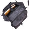 Черный мужской туристический рюкзак из текстиля с клапаном на кнопках Vintage (20492) - 5