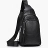 Мужской рюкзак из фактурной кожи черного цвета VINTAGE STYLE (14623) - 1