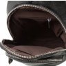 Мужской рюкзак из фактурной кожи черного цвета VINTAGE STYLE (14623) - 6