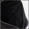 Мужская наплечная сумка-планшет из фактурной кожи в классическом черном цвете Keizer 71599 - 5