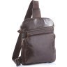 Удобная мужская сумка рюкзак через одно плечо VINTAGE STYLE (14185) - 1