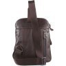 Удобная мужская сумка рюкзак через одно плечо VINTAGE STYLE (14185) - 4