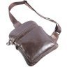 Удобная мужская сумка рюкзак через одно плечо VINTAGE STYLE (14185) - 5