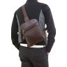 Удобная мужская сумка рюкзак через одно плечо VINTAGE STYLE (14185) - 8