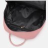 Недорогий жіночий текстильний рюкзак рожевого кольору на дві блискавки Monsen 71799 - 5