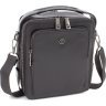 Чоловіча сумка-барсетка чорного кольору з натуральної шкіри на два відділення HT Leather (62199) - 1