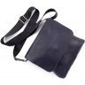 Удобная сумка-планшет из натуральной кожи темно-синего цвета Grande Pelle (12419) - 4