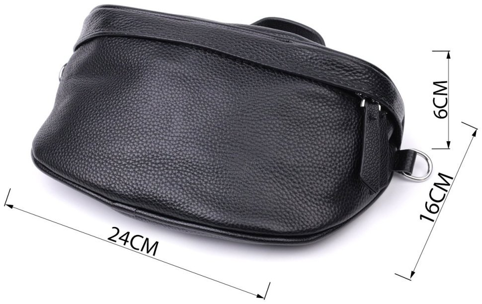 Женская сумка через плечо из натуральной кожи в классическом черном цвете Vintage 2422655 фото №3 Женская сумка через плечо из натуральной кожи в классическом черном цвете Vintage 2422655 modnotak фото №3