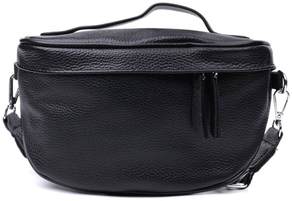 Женская сумка через плечо из натуральной кожи в классическом черном цвете Vintage 2422655 фото №7 Женская сумка через плечо из натуральной кожи в классическом черном цвете Vintage 2422655 modnotak фото №7