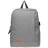 Сірий текстильний чоловічий рюкзак з USB-роз'ємом Remoid 72999 - 1