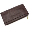 Коричневий гаманець-клатч на блискавки з італійської шкіри Tony Bellucci (10567) - 3