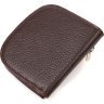 Компактний гаманець із натуральної шкіри флотар коричневого кольору з монетницею CANPELLINI (2421835) - 2