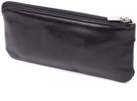 Ключница на два отделения из итальянской кожи Tony Perotti 103299 Черный