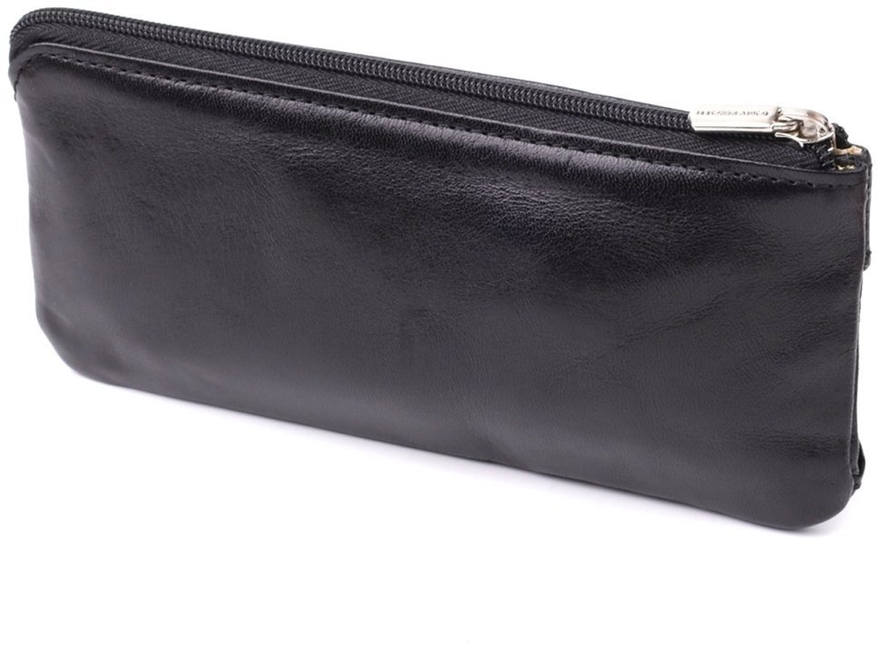 Ключница на два отделения из итальянской кожи Tony Perotti 103299 Черный modnotak фото №2