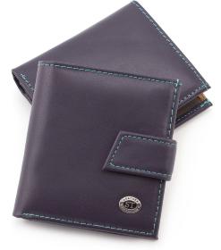 Жіночий маленький кошелечек фіолетового кольору ST Leather (17474)