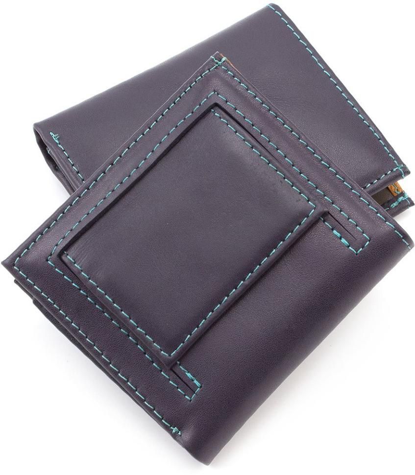 Женский маленький кошелечек фиолетового цвета ST Leather (17474)