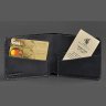 Мужское портмоне черного цвета из винтажной кожи без фиксации BlankNote (12589) - 2