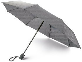 Зонт мужской складной Fulton Diamond G853 Asscher-Mono Houndstooth (автомат, серый, Великобритания) 93899
