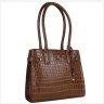 Сумка женская кожаная с фактурой кроко Ashwood Tan 93999 фото №2 Сумка женская кожаная с фактурой кроко Ashwood Tan 93999 modnotak фото - 2