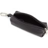 Маленька ключниця чорного кольору з фактурної шкіри Leather Accessories (41023) - 3