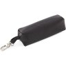 Маленька ключниця чорного кольору з фактурної шкіри Leather Accessories (41023) - 2