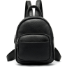 Компактный женский рюкзак из натуральной кожи черного цвета Vintage (20053) - 1
