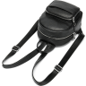 Компактний жіночий рюкзак з натуральної шкіри чорного кольору Vintage (20053) - 6