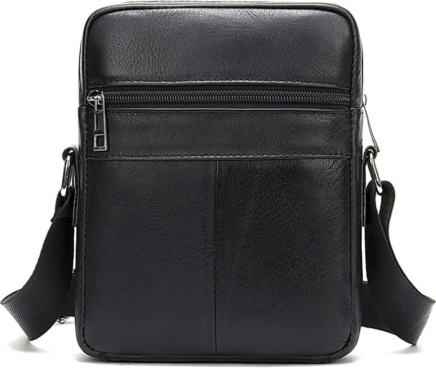 Компактный женский рюкзак из натуральной кожи черного цвета Vintage (20053)