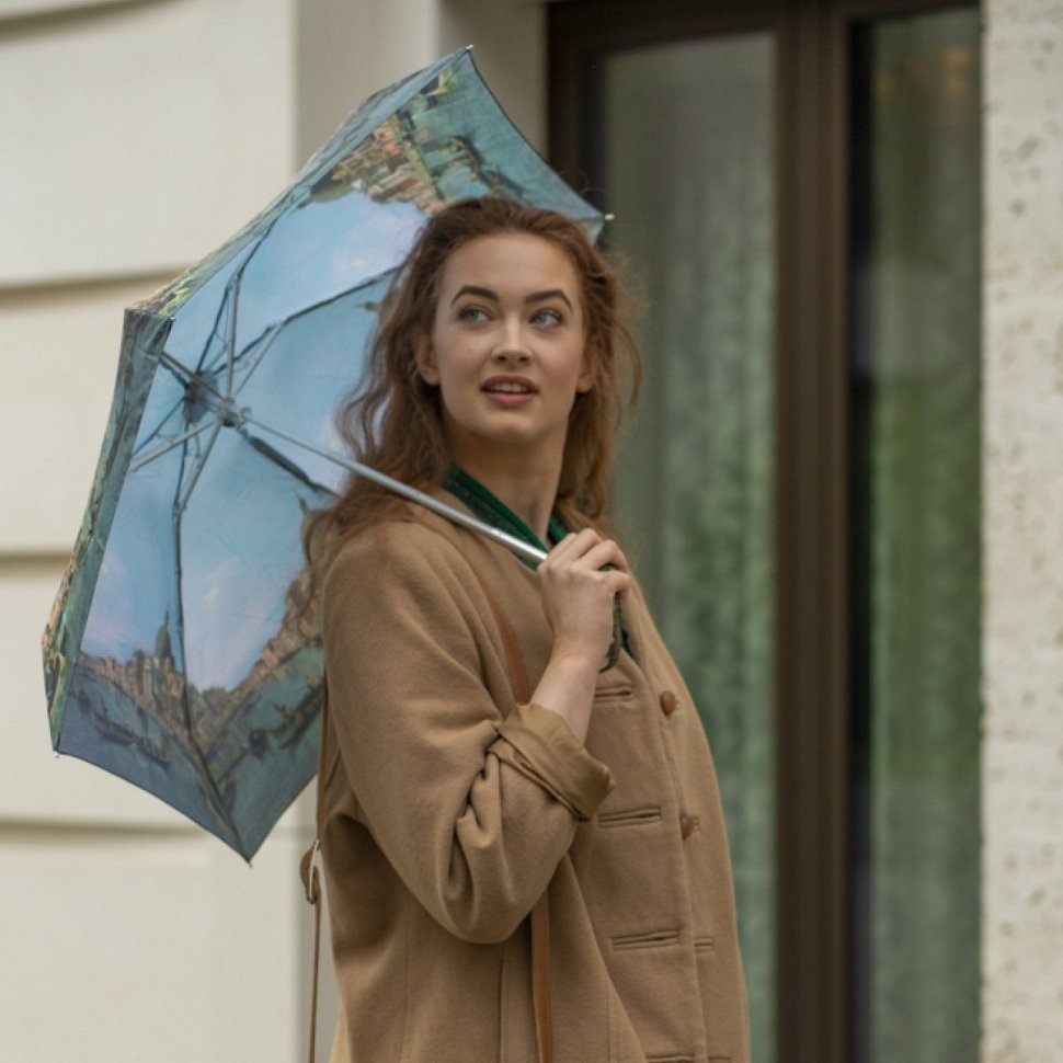 Мини-зонт женский Fulton L794-041291 National Gallery Tiny-2 Canaletto Venice (Разноцветный с рисунком "Венеция", механика) 94299 modnotak фото №3