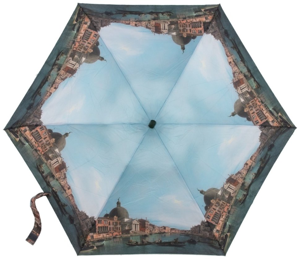 Мини-зонт женский Fulton L794-041291 National Gallery Tiny-2 Canaletto Venice (Разноцветный с рисунком "Венеция", механика) 94299 modnotak фото №7