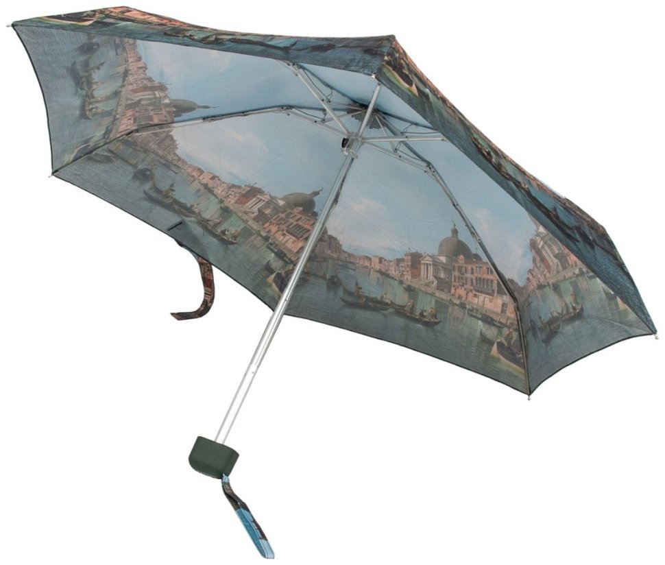 Мини-зонт женский Fulton L794-041291 National Gallery Tiny-2 Canaletto Venice (Разноцветный с рисунком "Венеция", механика) 94299 modnotak фото №8