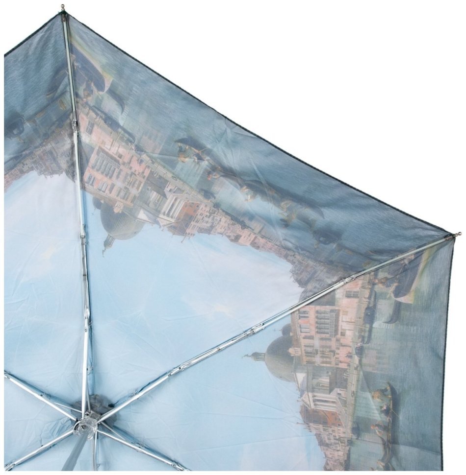 Мини-зонт женский Fulton L794-041291 National Gallery Tiny-2 Canaletto Venice (Разноцветный с рисунком "Венеция", механика) 94299 modnotak фото №11