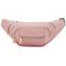 Стеганая сумка на пояс из качественного текстиля для женщин Monsen 104499 розового цвета modnotak фото - 1